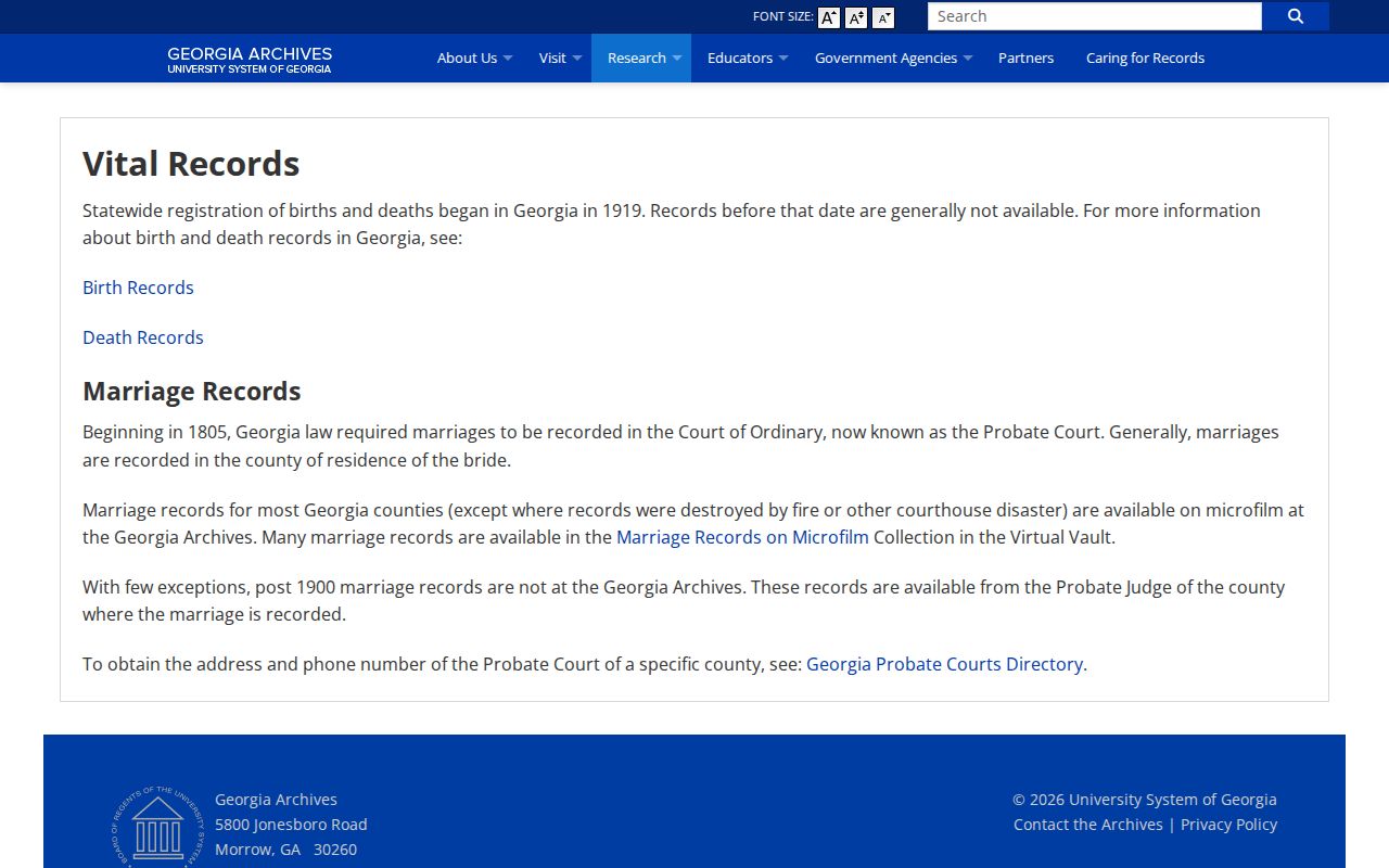 Georgia Archives vital records used with a Hinesville city directory search