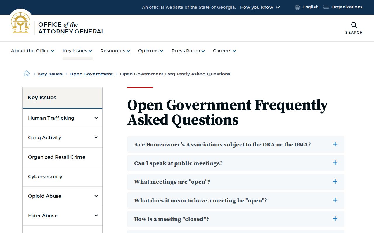 Hinesville residents directory Georgia open records guidance